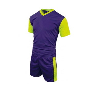 Holland Football Kit PURPLE/NEON YELLOW Sport Emporium